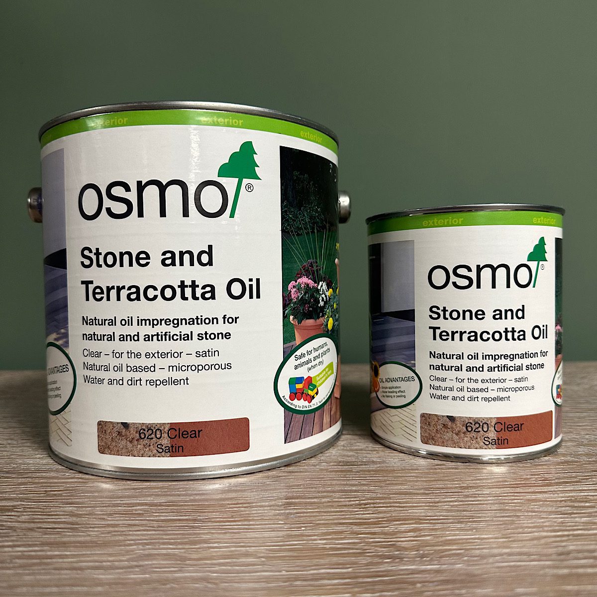 Osmo Stone and Terracotta Oil - Water & Stain Resist Finish