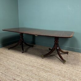 Superb Quality Twin Pedestal Antique Dining Table