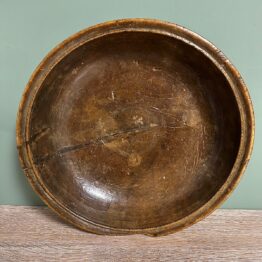 Decorative 19th Century Ring Turned Antique Sycamore Bowl