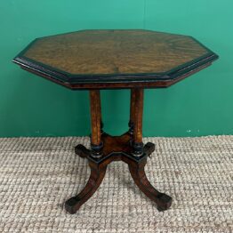 Small Victorian Amboyna Antique Occasional Table