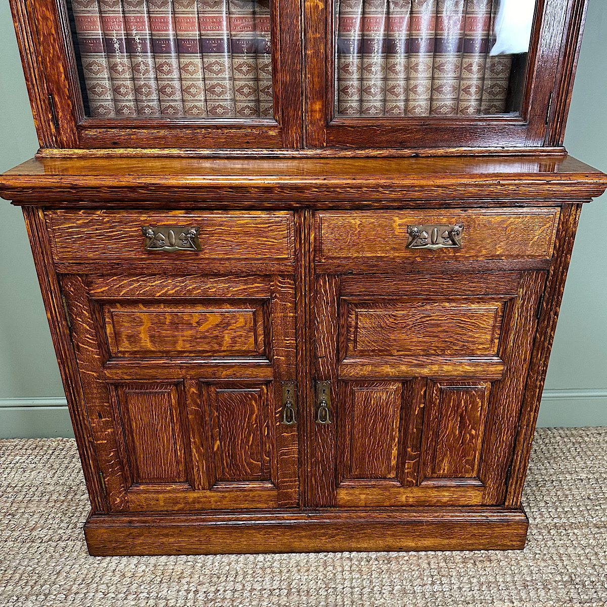 Oak sideboard deals and bookcase