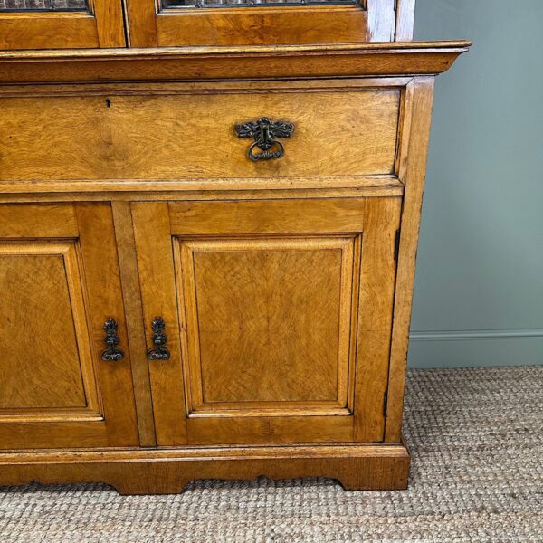 Spectacular Large Victorian Oak Antique Bookcase