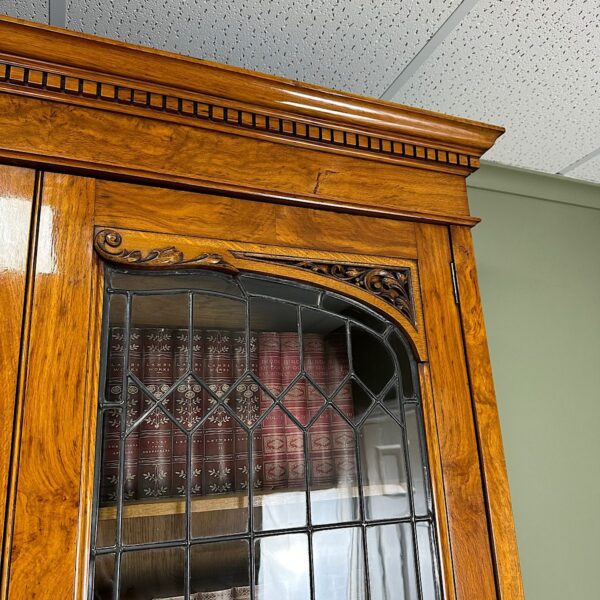 Spectacular Large Victorian Oak Antique Bookcase