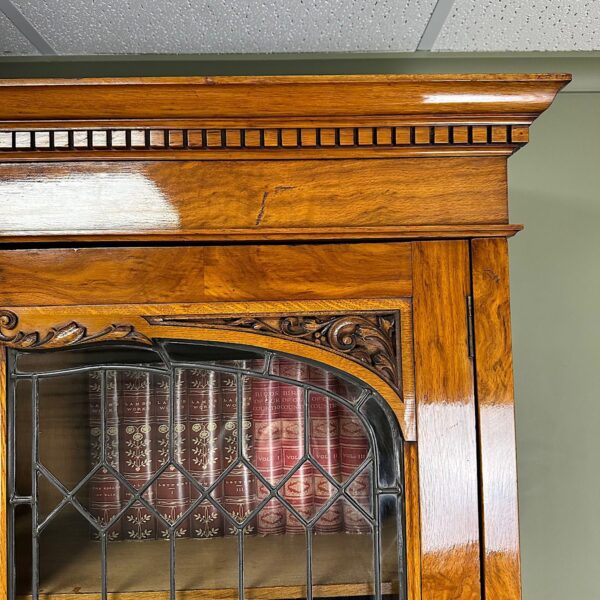 Spectacular Large Victorian Oak Antique Bookcase