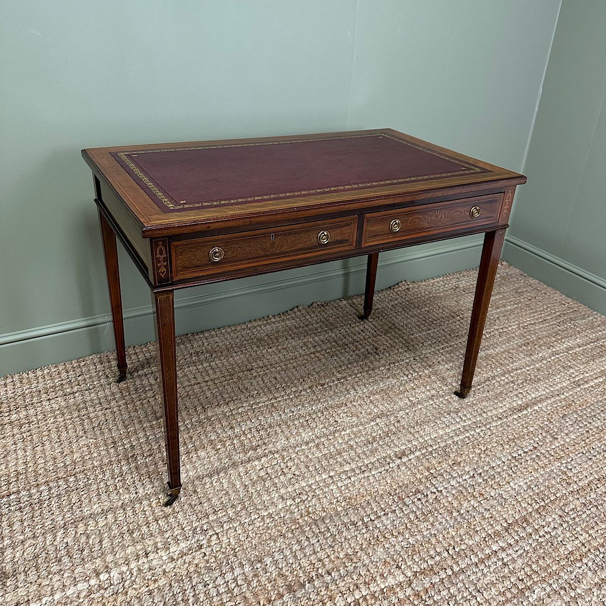 Antique table store top writing desk