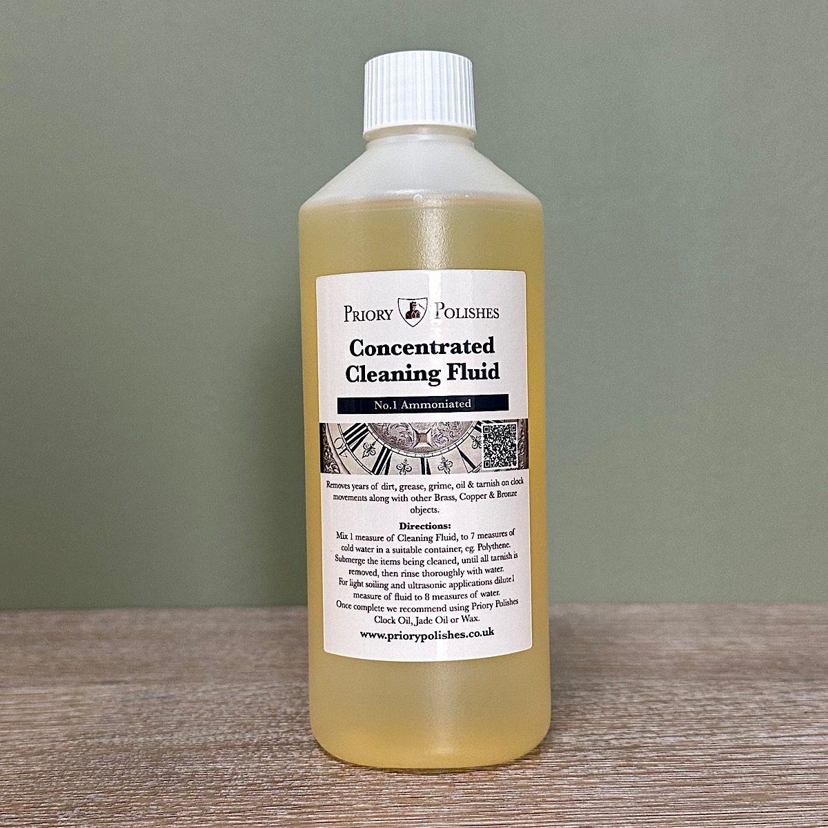 Clock Cleaning Fluid Cleans Clock Movements Ammoniated