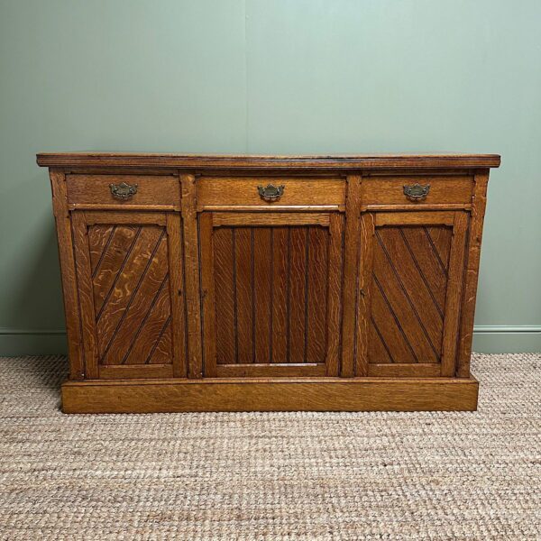Quality Victorian Antique Oak Sideboard