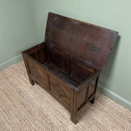 18th Century Period Antique Oak Coffer