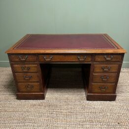 Quality Victorian Oak Antique Desk