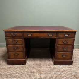 Quality Victorian Oak Antique Desk