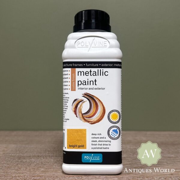 Polyvine Metallic Paint Bright Gold