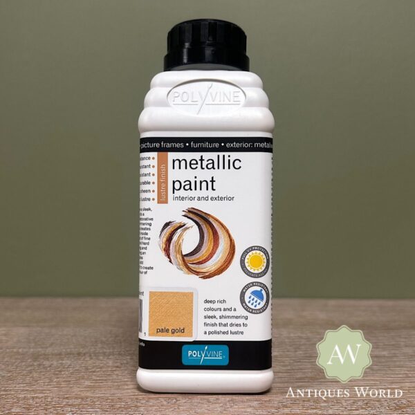 Polyvine Metallic Paint Pale Gold
