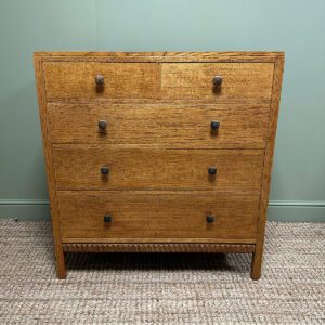 Oak Antique Chest of Drawers By Waring & Gillows