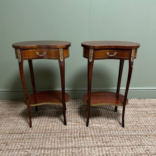 Superb Pair of Antique Side Tables / Lamp Tables