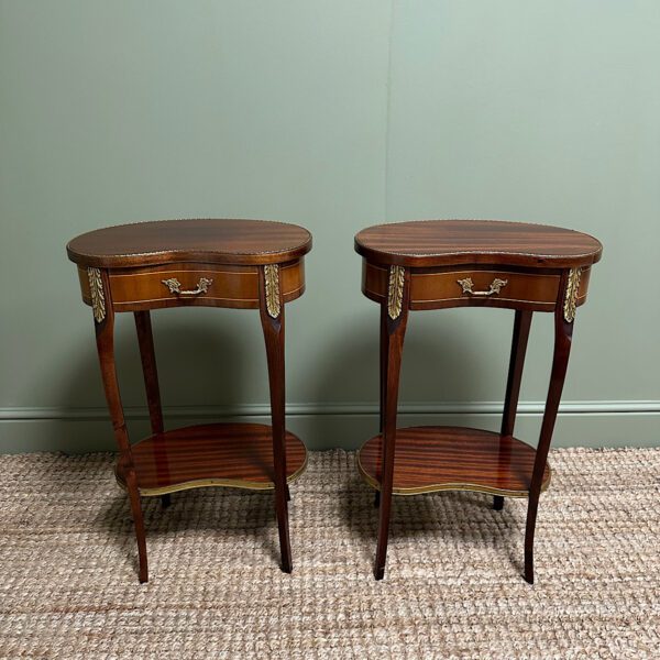 Superb Pair of Antique Side Tables / Lamp Tables