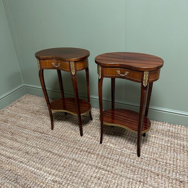 Superb Pair of Antique Side Tables / Lamp Tables