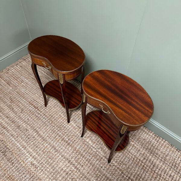 Superb Pair of Antique Side Tables / Lamp Tables