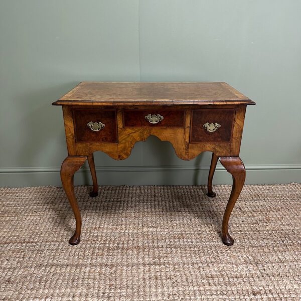 Stunning Edwardian Antique Walnut Low Boy