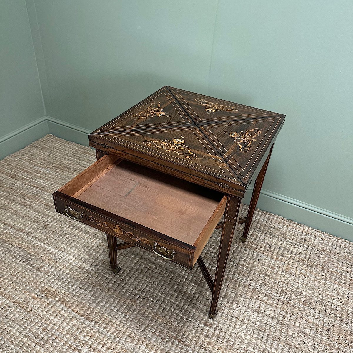 Victorian Games Table for Sale | Victorian Card Table