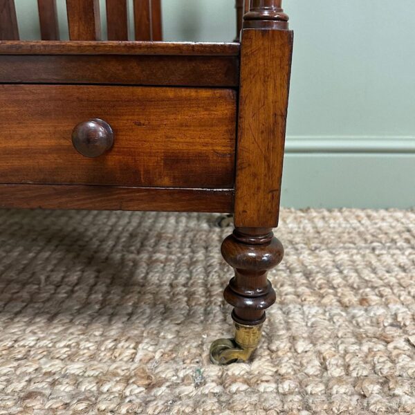 Spectacular Victorian Mahogany Antique Canterbury