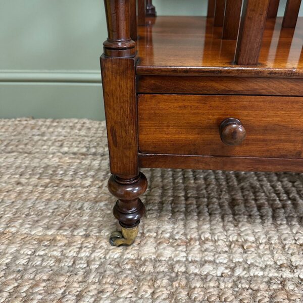 Spectacular Victorian Mahogany Antique Canterbury